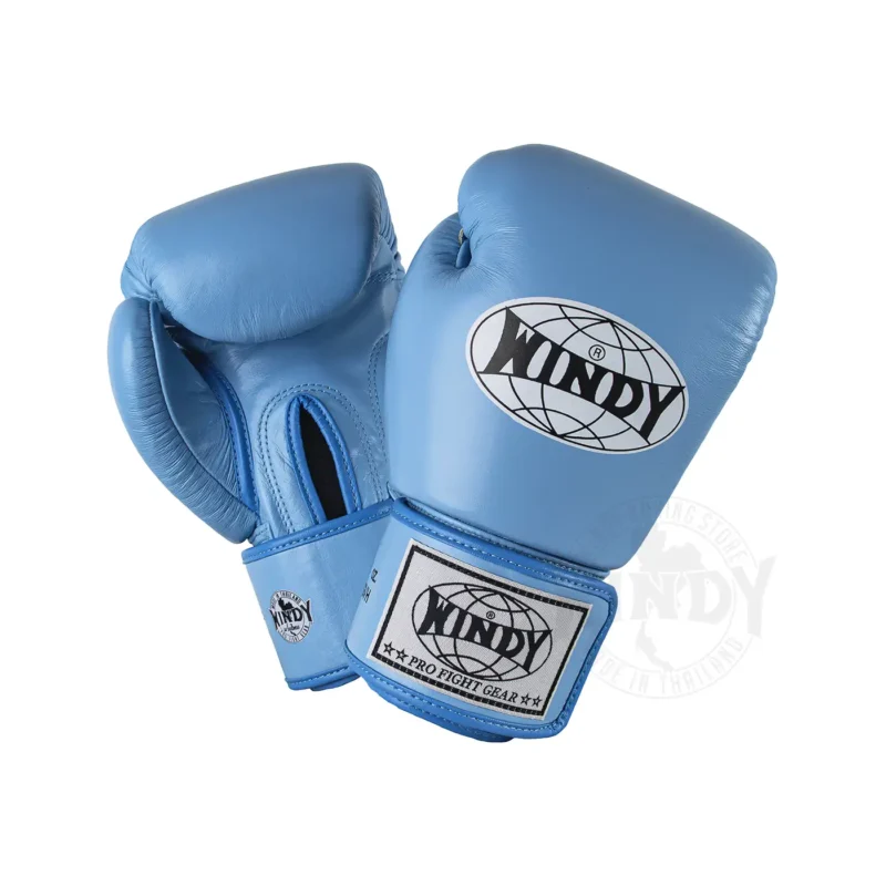 Guantes de boxeo Windy azul claro